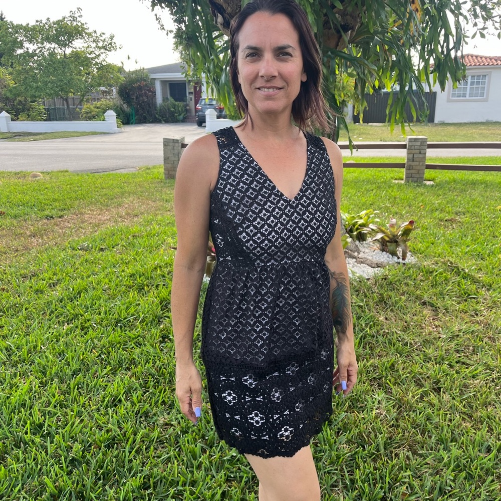 Loft eyelet dress